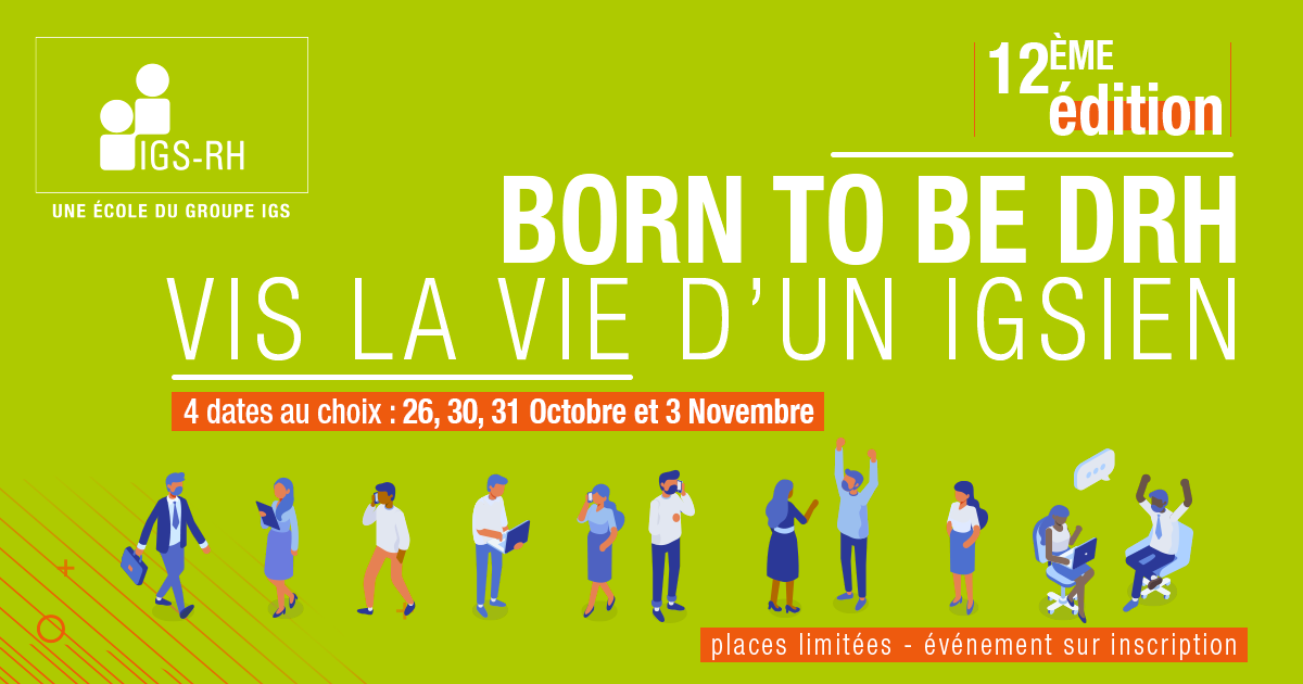 Born To Be DRH - 26, 30, 31 Octobre et 3 Novembre