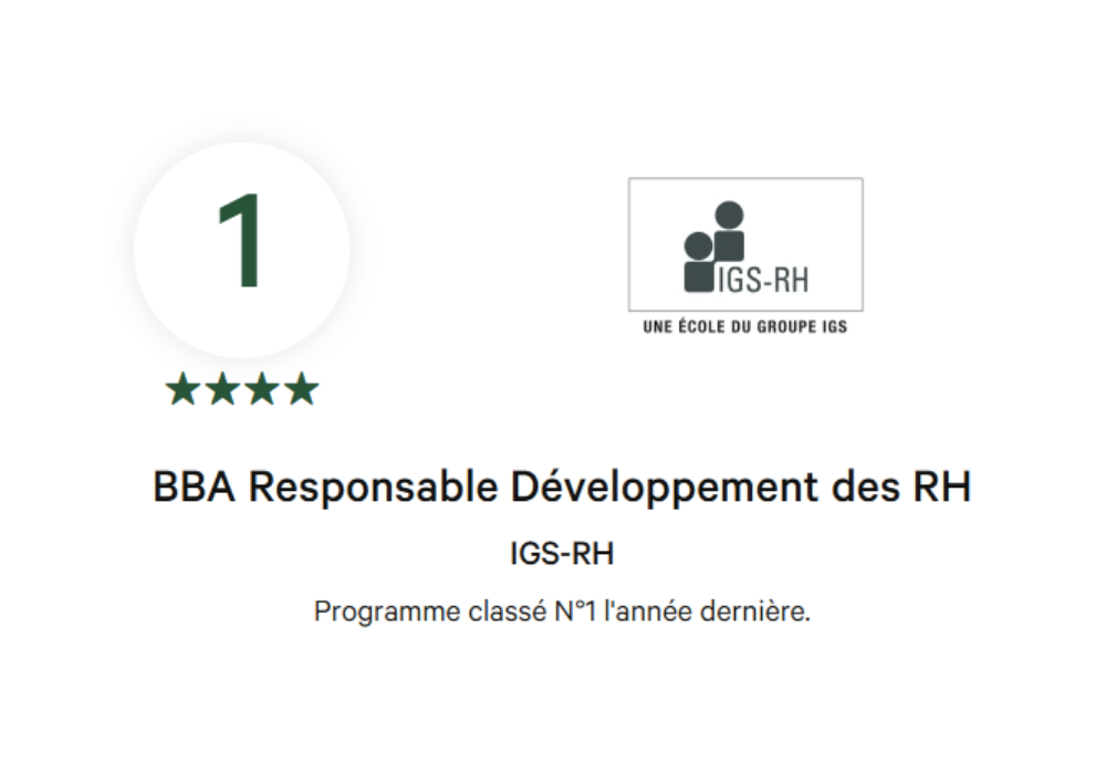 Programme classé N°1 l'année dernière